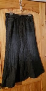 Maurice demin maxi skirt